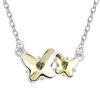 Bild von Double Butterfly  Crystal Necklace