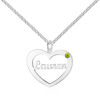 Picture of 925 Sterling Silver Heart Necklace with Customized Name
