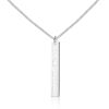 Picture of Personalized Vertical Bar Name Necklace in 925 Sterling Silver