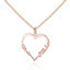 Picture of Heart-shaped Custom Name Necklace in 925 Sterling Silver