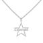 Picture of Custom Name Inside of Star Necklace in 925 Sterling Silver