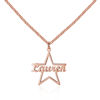Imagen de Nombre personalizado dentro del collar de estrella en plata de ley 925