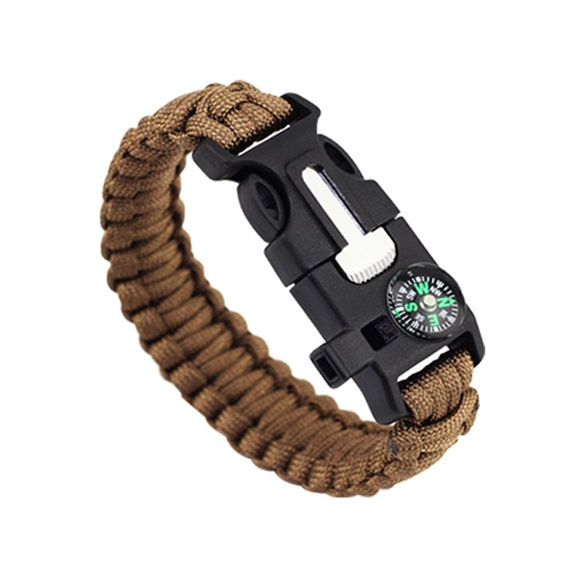 Image de EK Outdoor Survival Compass 5-in-One Escape Bracelet