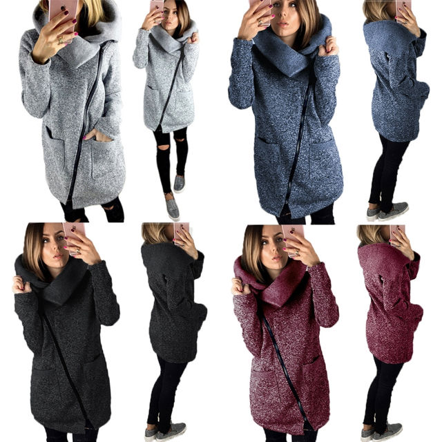 Picture of Women's Fashion Slanted Zipper Jacket