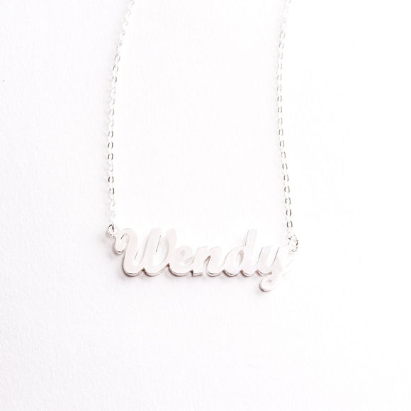 Picture of 925 Sterling Silver Personalized Name Necklace - Customize With Any Name
