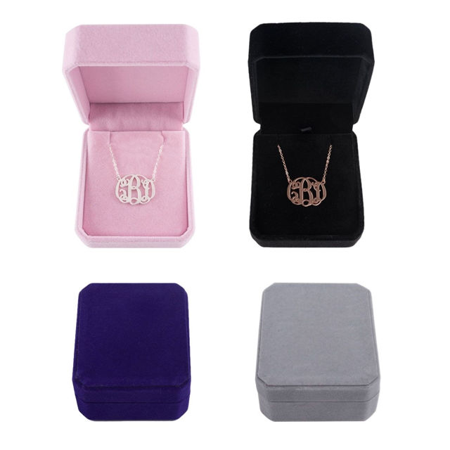 Picture of Monogrammed 3-Initial Necklace & Bracelet Collection Set