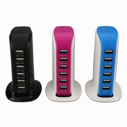 Picture of 6-Port USB Charging Station for Smart Phones and Tablets