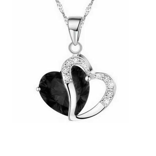 Picture of Heart-shaped Zircon Crystal Necklace