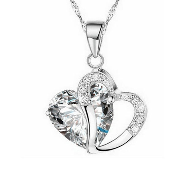 Picture of Heart-shaped Zircon Crystal Necklace