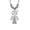 Picture of Silver Mother's Necklace with Children Charms
