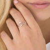 Picture of Infinity Custom Name Ring in 925 Sterling Silver