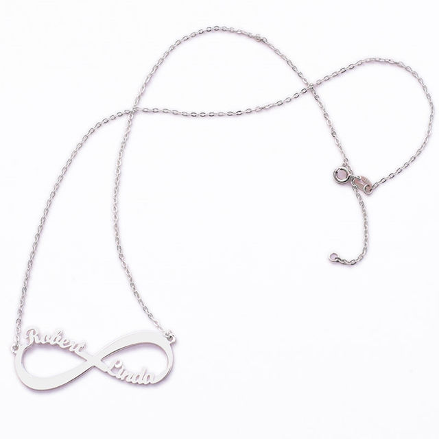 Picture of Infinity Name Necklace in 925 Sterling Silver