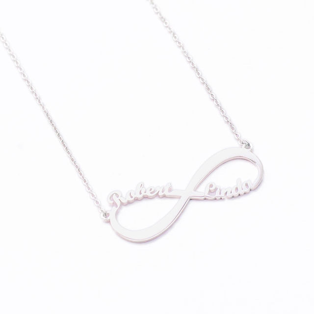 Picture of Infinity Name Necklace in 925 Sterling Silver