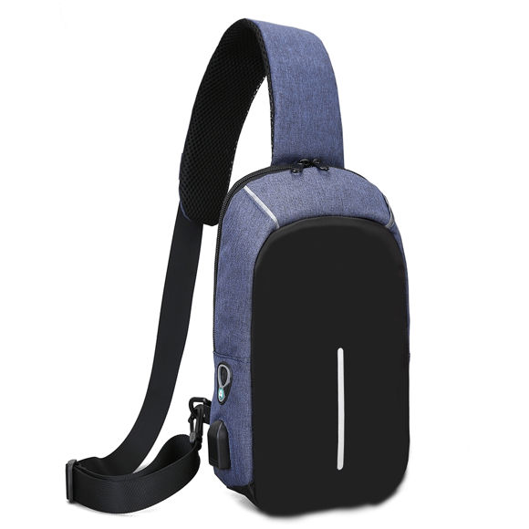 Imagen de Multi-functional Anti-Theft Cross Body Backpack with USB Charging Port