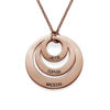 Imagen de Personalized Three Disc Name Necklace in 925 Sterling Silver