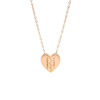 Imagen de Collar con forma de corazón personalizado con dos nombres en plata de ley 925