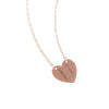 Picture of Personalized Heart Shape Necklace with Two Names in 925 Sterling Silver