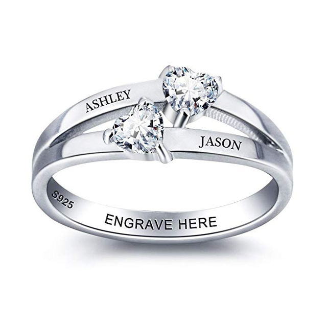 Picture of Personalized Women Engraving Name Ring in 925 Sterling Silver