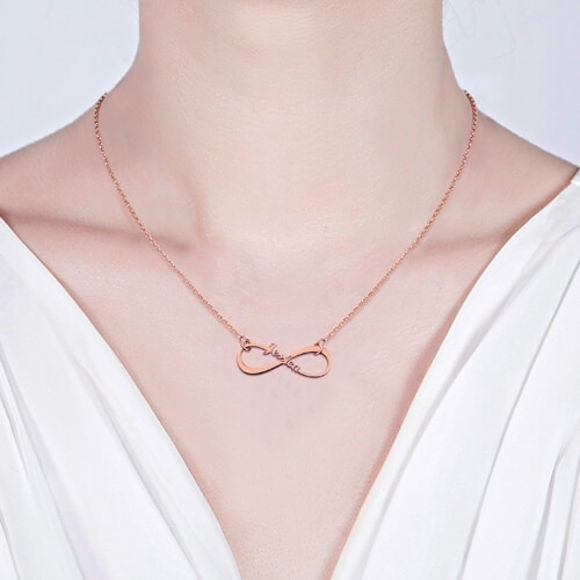 Bild von Personalisierte Single Name Infinity Halskette