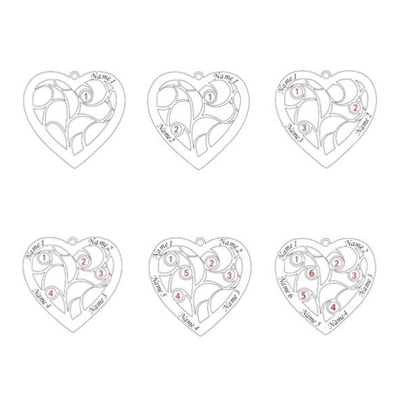 Image de Collier Pendentif en Forme de Coeur avec Arbre de Naissance en Argent Sterling 925