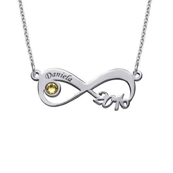 Picture of Graduation Class Necklace - Infinity Design