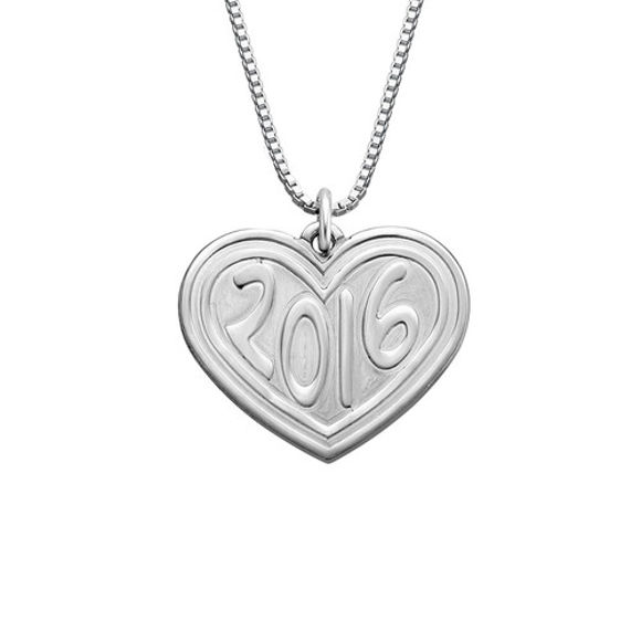 Picture of Graduation Jewelry - Heart NecklaceSterling Silver