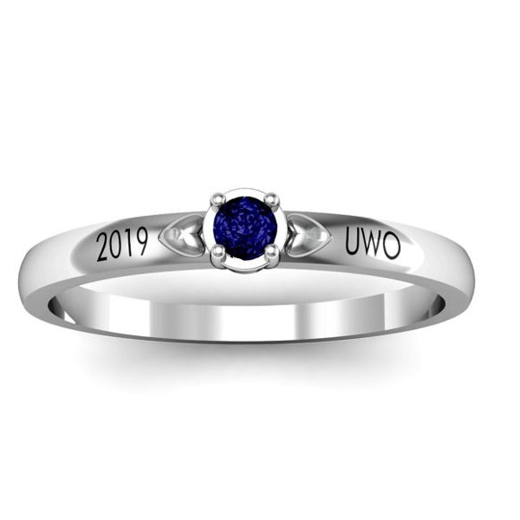 Picture of Heart Surrounded Solitaire Ring