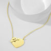 Imagen de Collar colgante con etiqueta grabada, chapado en oro de 14 k, plata