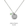 Picture of Personalized Fingerprint Round Pendant Necklace in 925 Sterling Silver