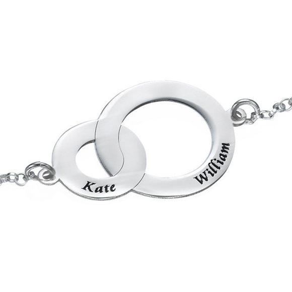 Picture of 925 Sterling Silver Interlocking Circles Bracelet