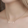 Image de Collier gravé papillon personnalisé en argent sterling 925 - Personnalisez avec n'importe quel nom ou pierre de naissance | Collier Prénom Personnalisé Argent 925