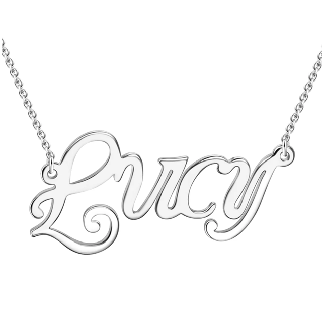 Picture of Personalized Name Necklace in 925 Sterling Silver