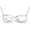 Imagen de Collar con Nombre Infinito para Perro Chapado en Oro de 14K