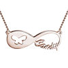 Picture of Butterfly Infinity Name Necklace