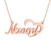 Picture of 925 Sterling Silver Custom Name Necklace with Heart Symbol Any Initial Nickname Necklace