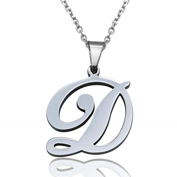 Picture of Initial Letters Pendant Necklace From A-Z
