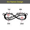 Picture of Infinity Sterling Silver Personalized Necklace  Made Any Name