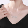 Imagen de Collar personalizado de plata esterlina Infinity con cualquier nombre