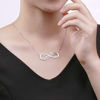 Bild von Personalisierte Infinity Sterling Silber Halskette
