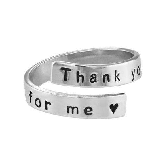 Picture of Engravable Ring Wrap in Sterling Silver