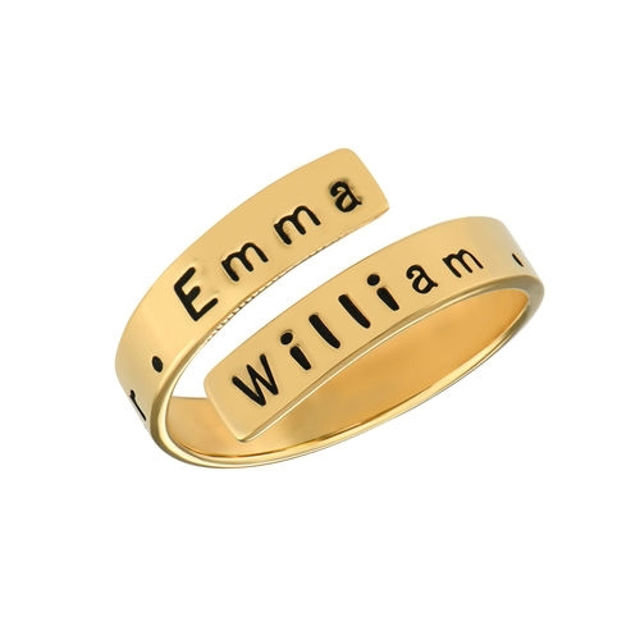 Picture of Engravable Ring Wrap in Sterling Silver