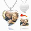 Picture of Engraved Heart Tag Photo Necklace Stainless Steel