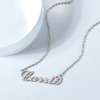 Picture of Personalized Name Necklace With Custom Birthstone, Birthday Gift - Rose Gold on Sale
