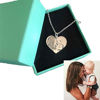Picture of Engraved Heart Photo Pendant Necklace In 925 Sterling Silver on Sale