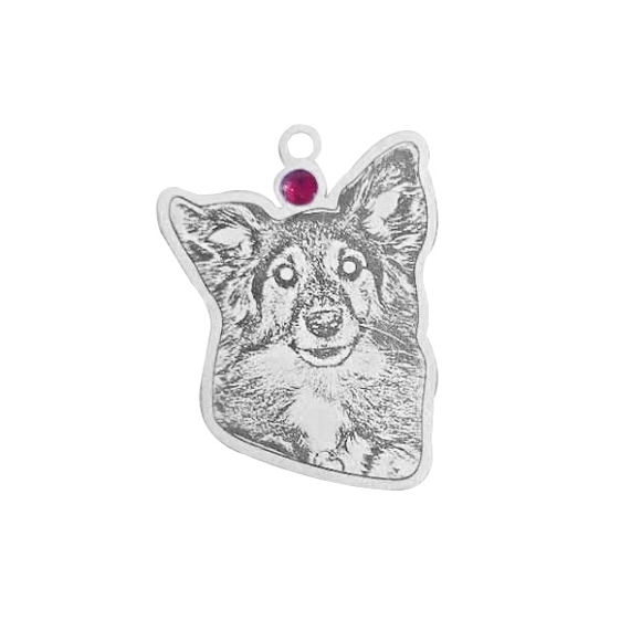 Imagen de Collar personalizado para mascotas de plata de ley 925 - Personaliza con tu adorable mascota