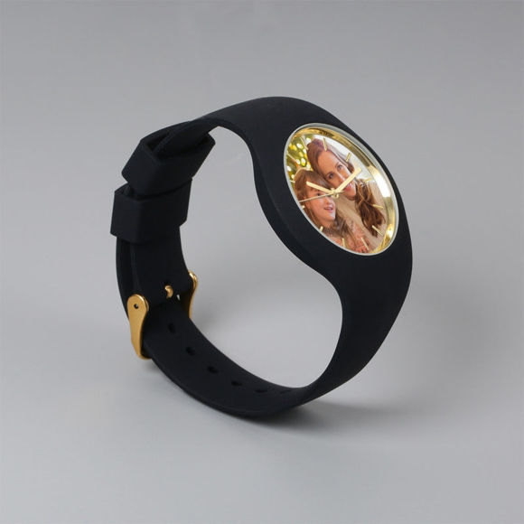 Picture of Women's Silicone Engraved Photo Watch