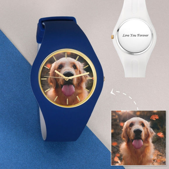 Picture of Women's Silicone Engraved Photo Watch