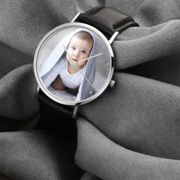 Picture of Custom Unisex Engraved Photo Watch