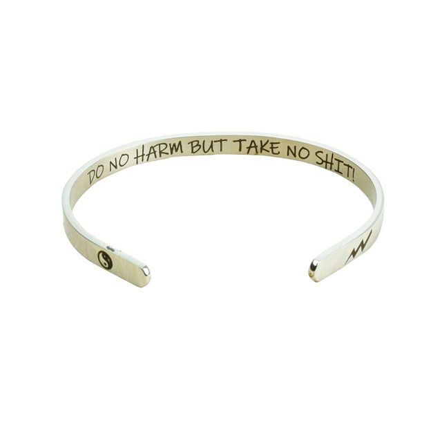Picture of Multicolor Carbon Steel Bracelet in "Fun Sayings"