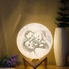 Picture of Magic 3D Personalized Photo Moon Lamp with Touch Control for Loving Family (10cm-20cm)